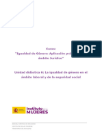 Unidad Didactica 6. La Igualdad de Género en El Ambito Laboral y de La Seguridad Social