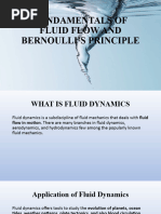 Lesson 6 Fundamentals of Fluid Flow and Bernoullis Principle