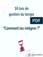 16 Lois de Gestion Du Temps Et Comment Les Intégrer