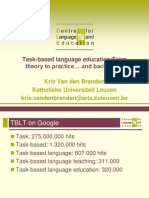 Task-Based Language Education:from Theory To Practice and Back Again