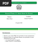 Beamer2Thesis 2.2 Guida Italiana