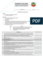 Checklist - Administering A Tube Feeding