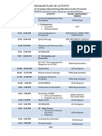 Program Flow of Activity