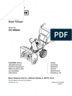 Owner's Manual: Snow Thrower