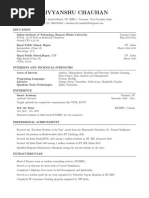 Divyanshu PR CV