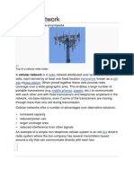 Cellular Network: From Wikipedia, The Free Encyclopedia