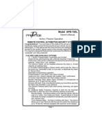 Prestige APS-15CL User Manual