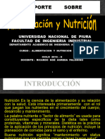 Informe Sobre Alimentacion y Nutricion