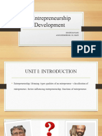 Entrepreneurship Development