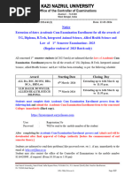 Office of The Controller of Examinations: Award Starting Date Closing Day