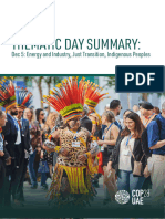 Dec 5 - Day 6-Energy and Industry, Just Transition, Indigenous Peoples