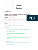 4e Chap 10 Résolution D'équations