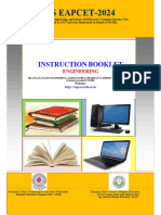 Instruction Booklet E - For TS EAPCET-2024