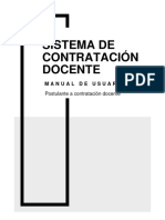 Manual de Usuario Del Sistema de Contratación Docente de Iesp - Eesp - Postulante