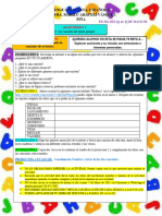 Español 2° BC Act. 7 Del 3 Al 7 de Mayo 2021