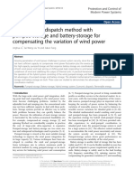 A Coordinated Dispatch Method With Pumped-Storage and Battery-Storage For Compensating The Variation of Wind Power