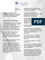 Documentos para Adjudicação Extrajudicial