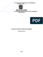 PPC Tecnico em Quimica Subsequente Recife