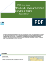 Revue Approfondie Du Secteur Horticole de Côte D'ivoire