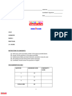 Chemistry Practical Exam 9 Questions