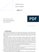 Planificacion ANual - Politica y Ciudadania 5° AÑo