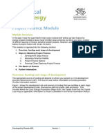 Project Finance Module