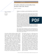 Samylina Zaytseva 2018 Characterization of Modern Dolomite Stromatolites From Hypersaline Petukhovskoe Soda Lake Russia