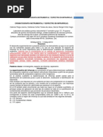 Cromatografía Instrumental y Espectro en Infrarrojo