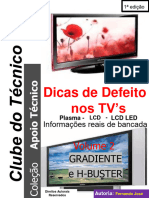 E-BOOK DICAS de DEFEITO Dos TV - S LCD LCD LED PLASMA e OLED A À Z Volume 1