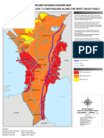 Ground Shaking Hazard Map West Valley Fault