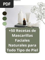 50 Recetas de Mascarillas Faciales Naturales para Todo Tipo de Piel