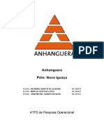 ATPS Pesquisa Operacional