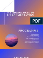 Méthodologie de L'argumentation