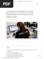 Denuncia Policial Online. ¿Cómo Puedo Hacerlo - GVAD