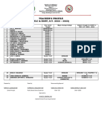 Teachers Profile For EOSY & NLC