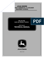 TM1574 John Deere 325, 345 Lawn & Garden Tractors Technical Manual