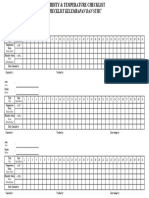 F 09 - Humidity and Temperature Checklist