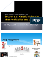 1 Kinetic Molecular Theory