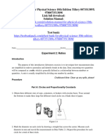 Solution Manual For Physical Science 10Th Edition Tillery 007351389X 9780073513898 Full Chapter PDF