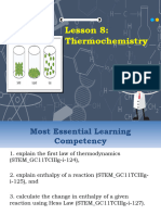 Lesson 8 Thermochemistry