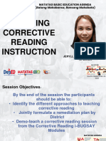 Corrective Reading (Salunayan)