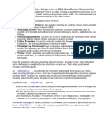 Literature Review On HRM PDF