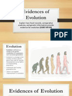 Evidences of Evolution