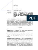 Acción de Tutela - Salud - Constitucional