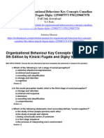 Test Bank For Organizational Behaviour Key Concepts Canadian 5Th Edition Kinicki Fugate Digby 1259087573 9781259087578 Full Chapter PDF