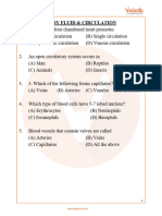 NEET Important Questions For Biology - Body Fluid and Circulation