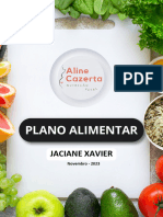 Plano Alimentar Jaciane Xavier Bressiani