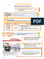 4° Ficha de Aplicación-Sesión7-Sem.4-Exp.5 - Ciencias Sociales