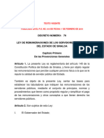 1 Ley - 75 Texto Vigente 01 Feb 2019 Ley de Remuneraciónes Servidores Públicos