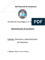 Administración de Inventario